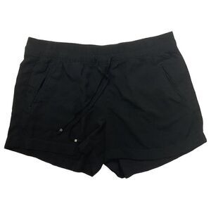 Banana Republic Women's Casual Shorts Sz Small Black Elastic Waist‎ & Tie